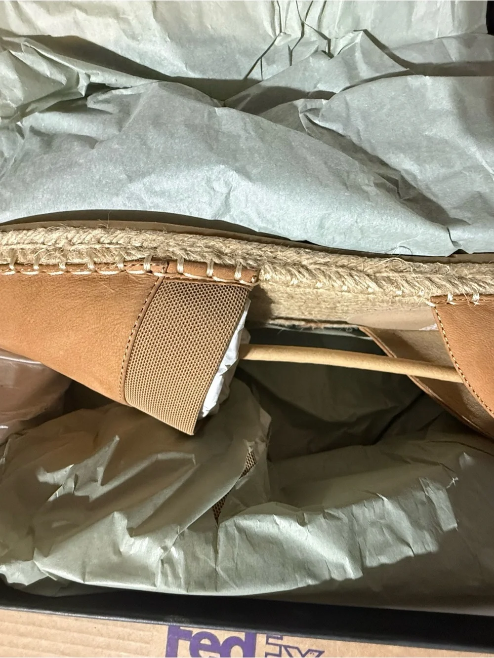 Eileen Fisher Tan Espadrille Flat Slip-On Sz 8 NIB